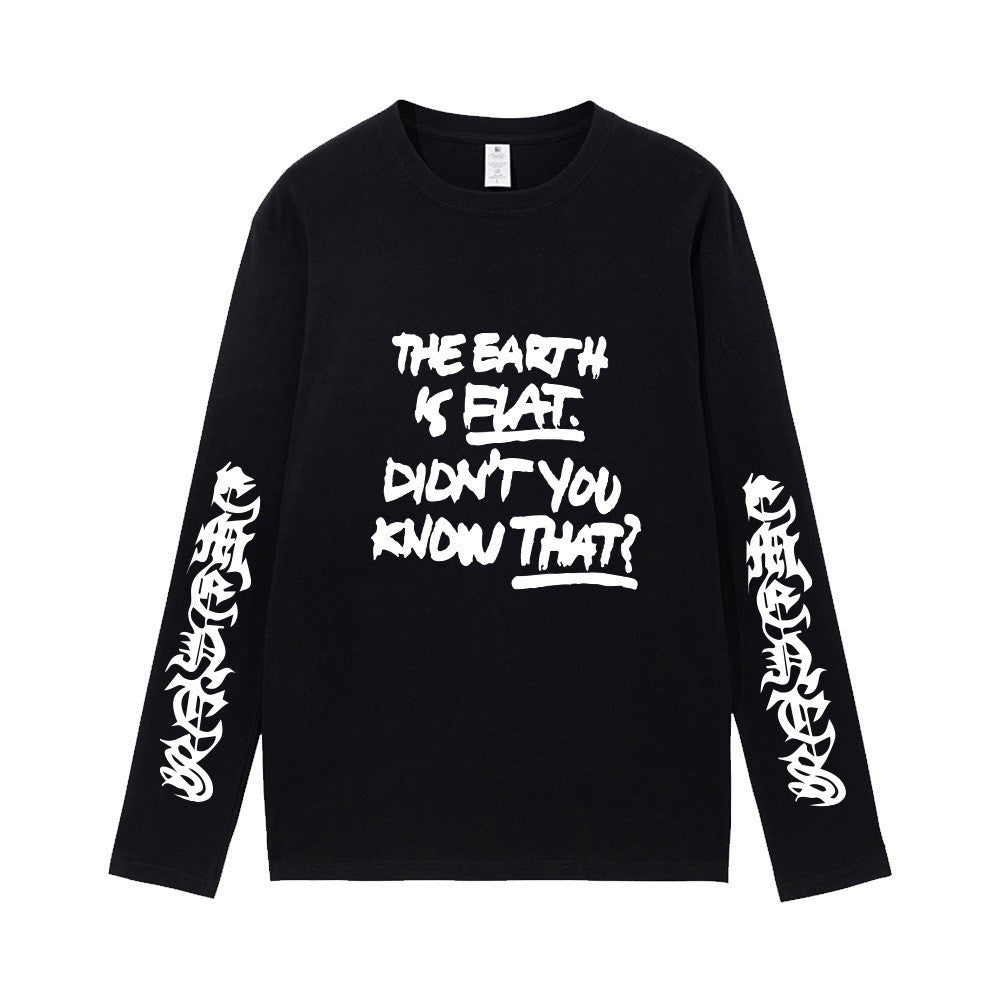 Women's & Men's & Cotton Long-sleeved T-shirt Tour Loose Blouses