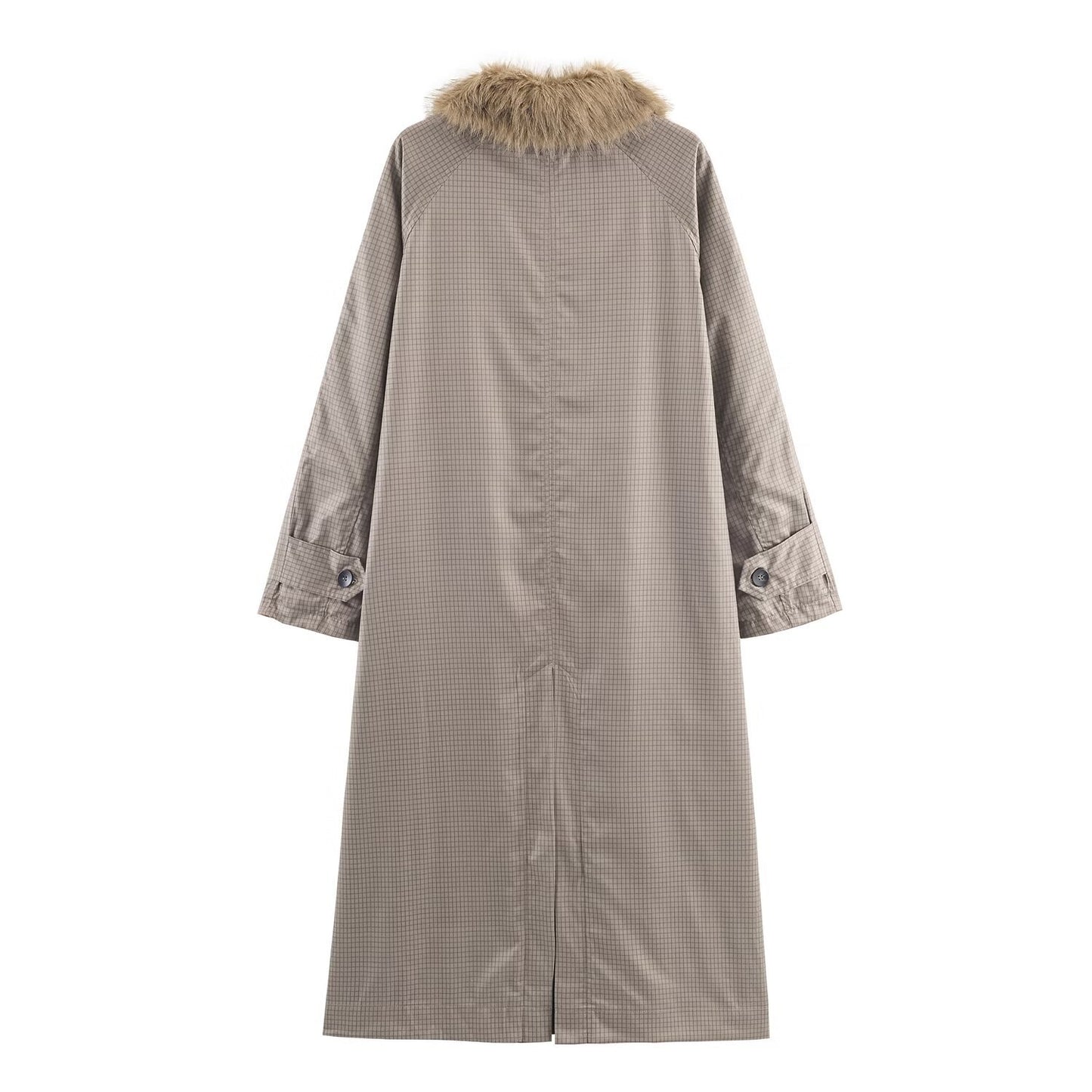 Women's Fashion Casual Artificial Fur Effect Collar Coats