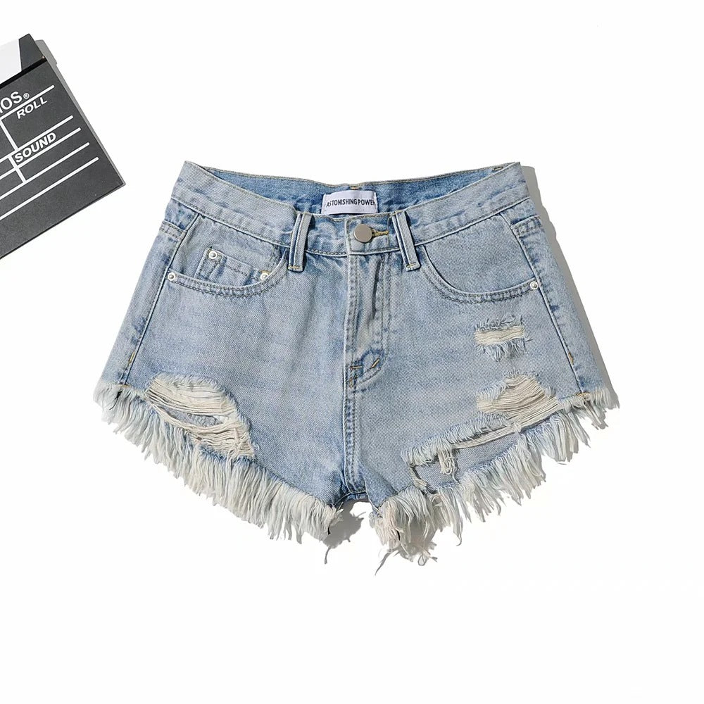 Women's American Summer High Waist Slim Fit Jeans