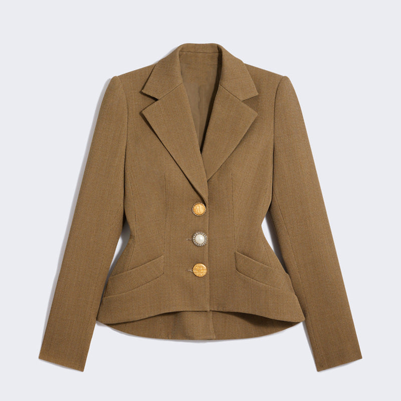 Women's Temperament Commute Style Fashion Small Autumn Blazers