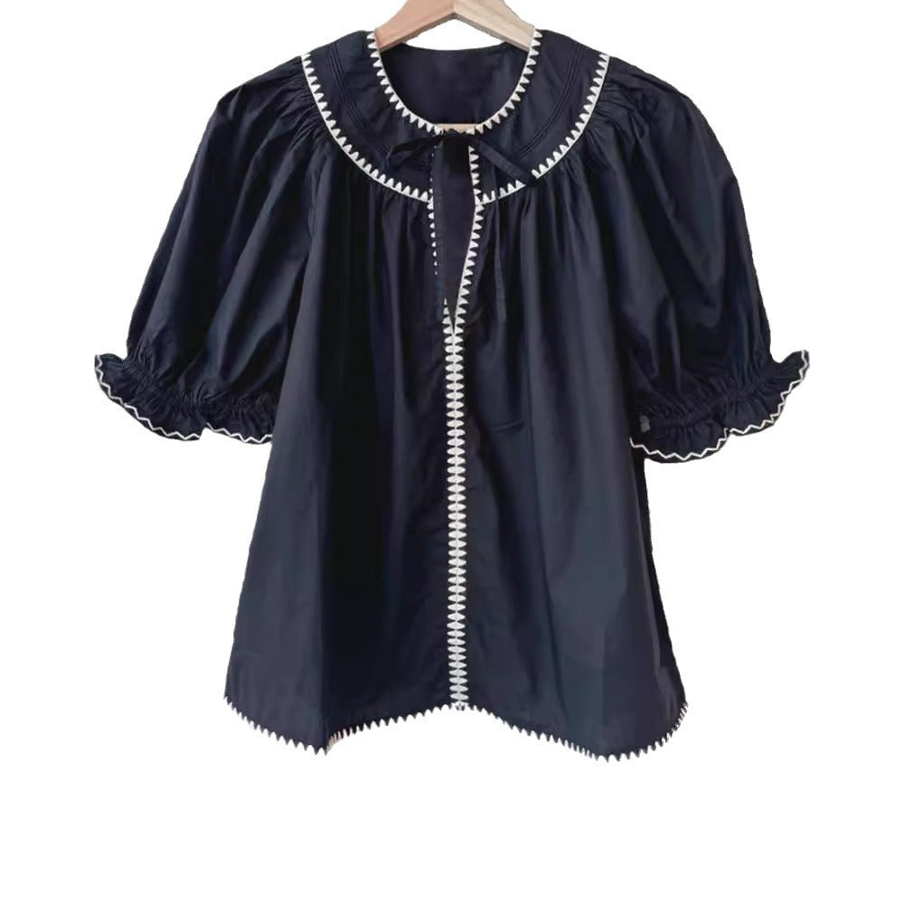 Early Autumn Water Soluble Shell Contrast Color Tops