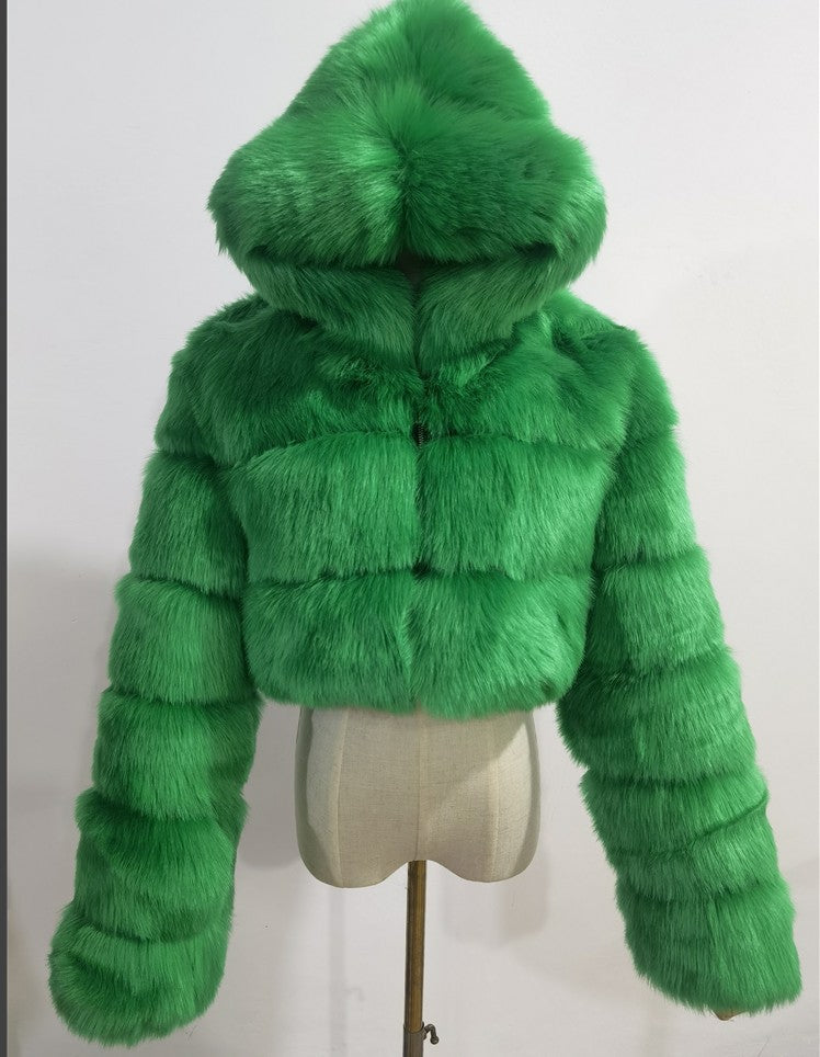 Women's Fur Imitation Warm Hooded For Coats