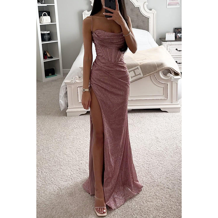 Women's Party Fashion Suspenders Dress Loose Casual Dresses