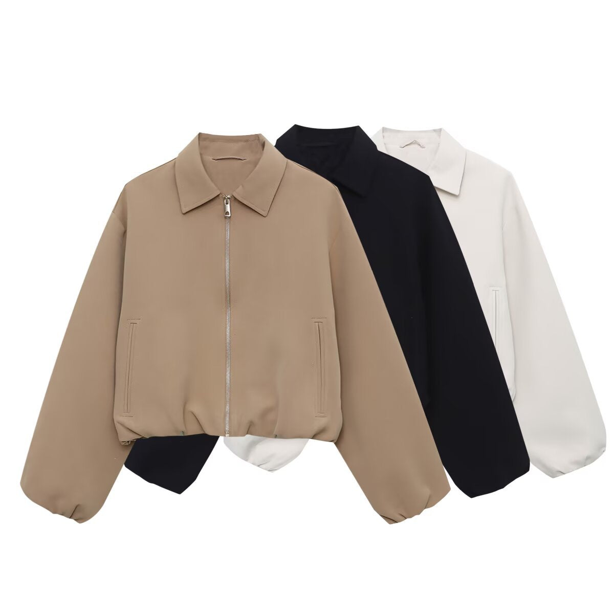 Women's Autumn Street Fashion Pilot Long Sleeve Jackets