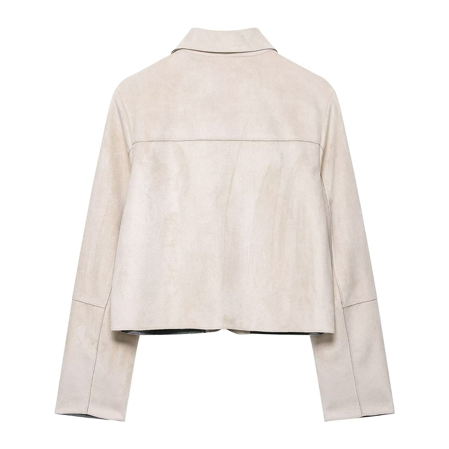 Women's Comfortable Street Casual Suede Effect Jackets