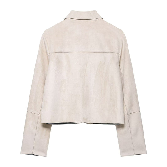 Women's Comfortable Street Casual Suede Effect Jackets