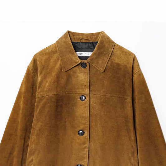 Unique Summer Series Suede Leather Lapel Jackets