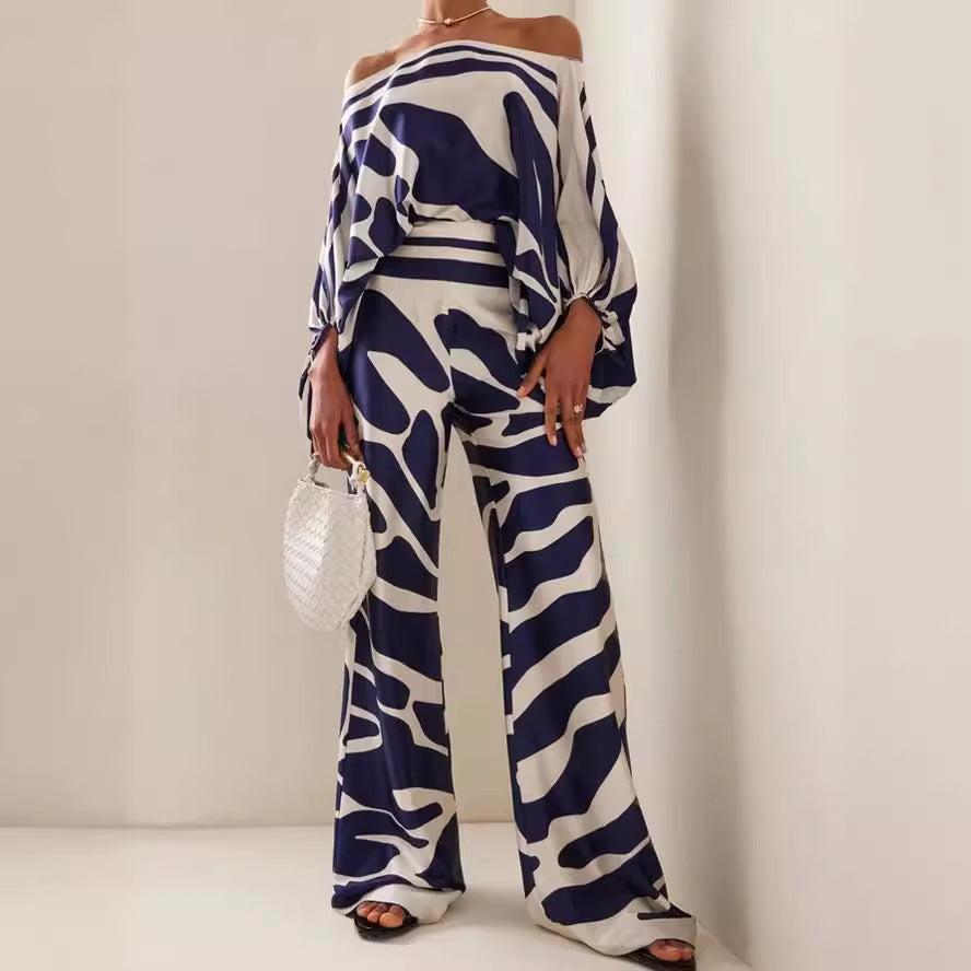 Women's Summer Slimming Casual Graceful Two Pieces Suits