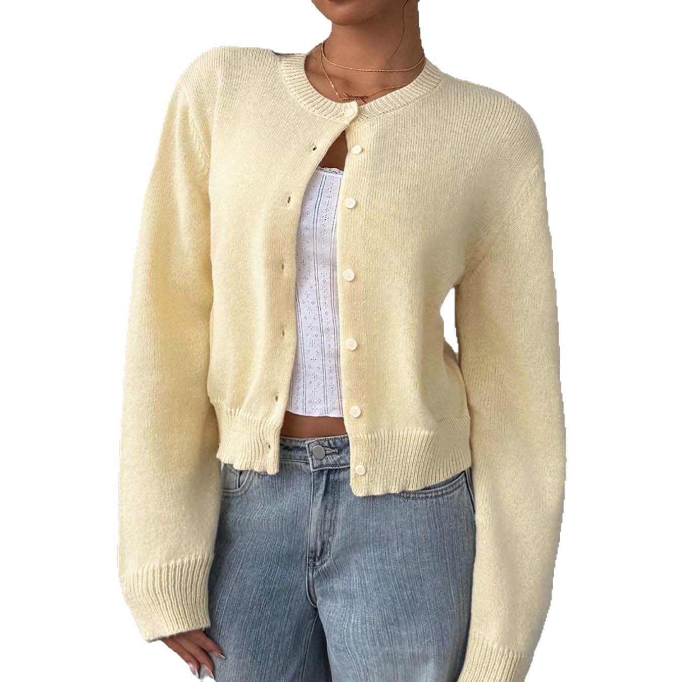 Women's Long Sleeve Soft Glutinous Loose Slimming Sweater