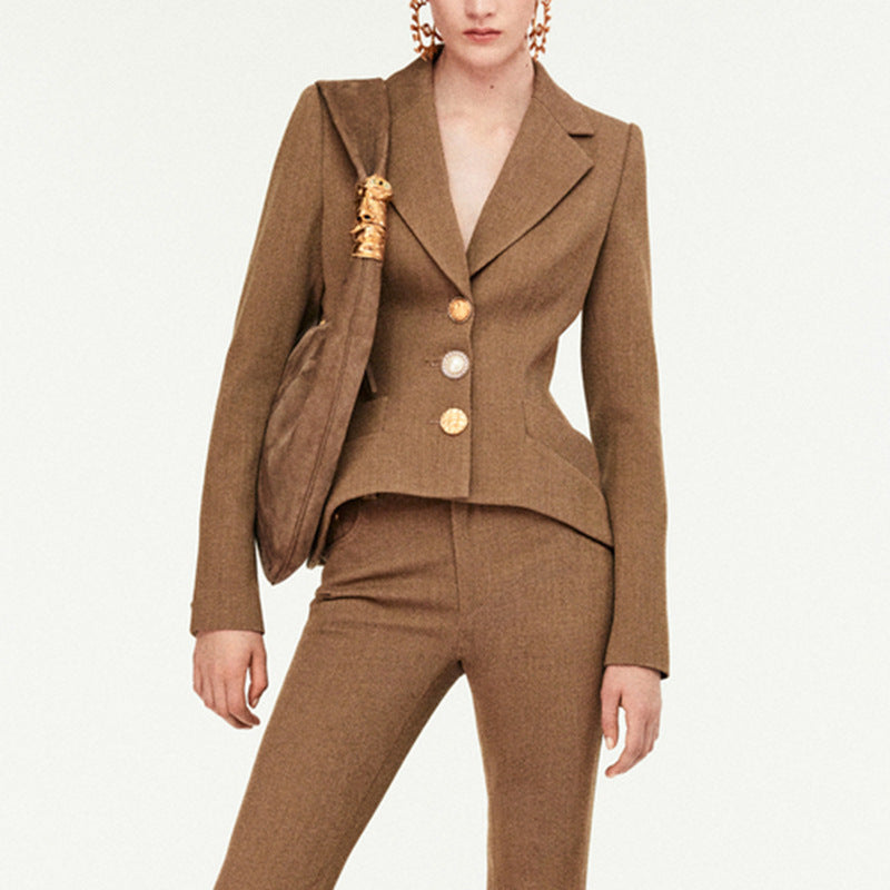 Women's Temperament Commute Style Fashion Small Autumn Blazers