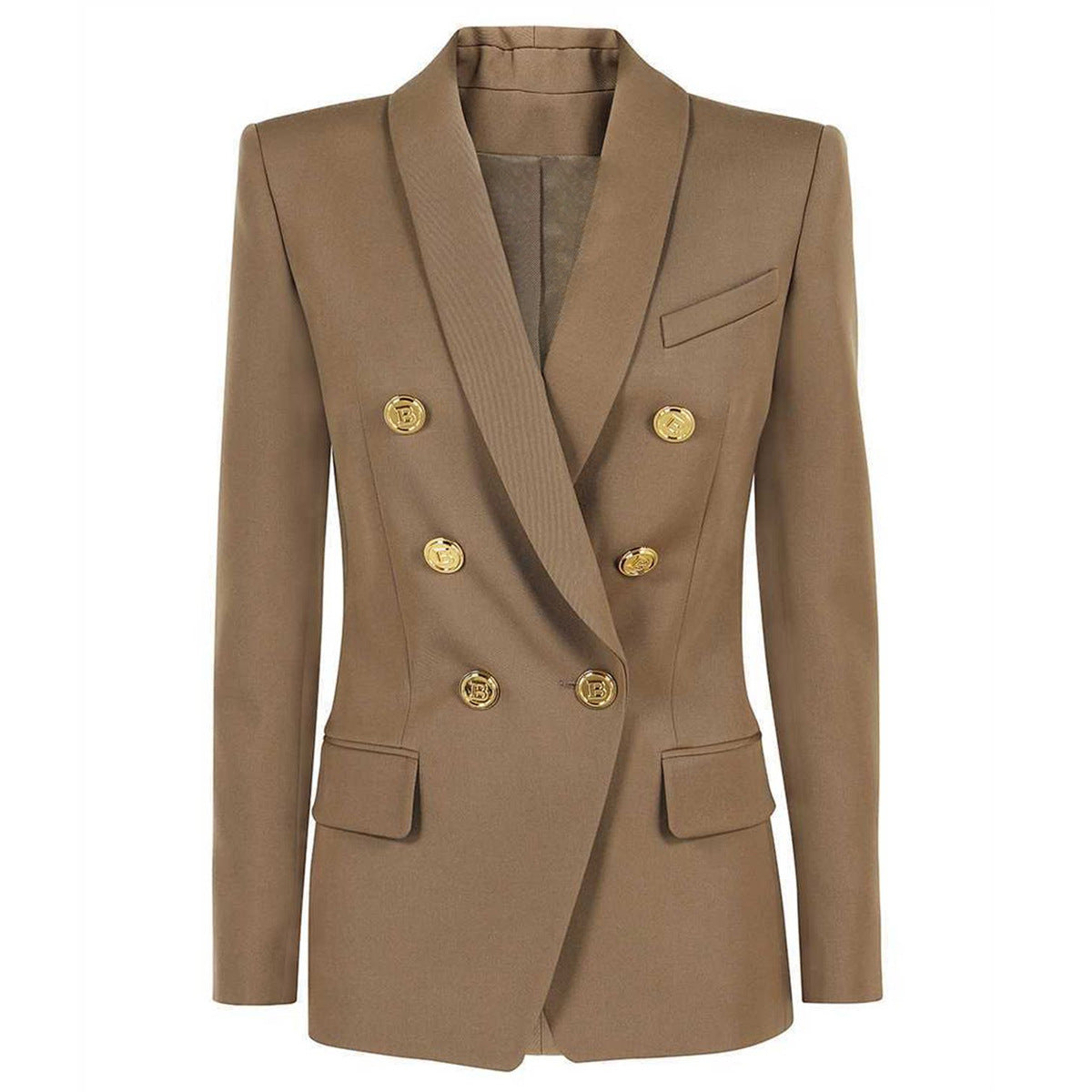 Women's Senior Classic Green Collar Small High Blazers