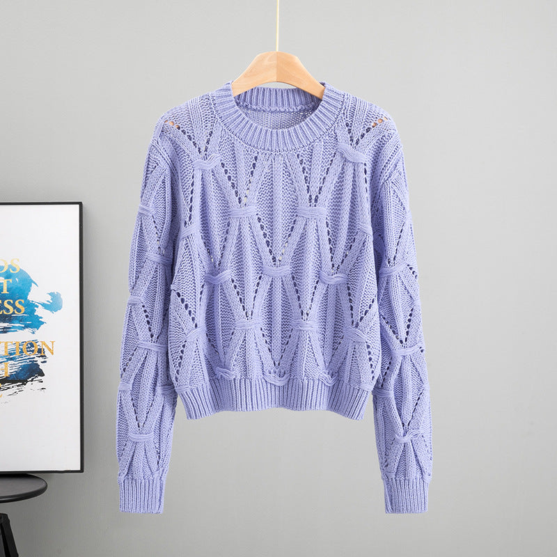 Women's Twist Thread Thermal Thickened Korean Style Knitted Women's Sweater