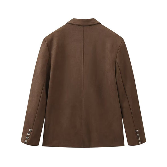 Retro Casual American Style Polo Collar Jackets