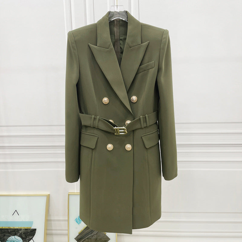Quality Double Breasted Casual Solid Color Blazers