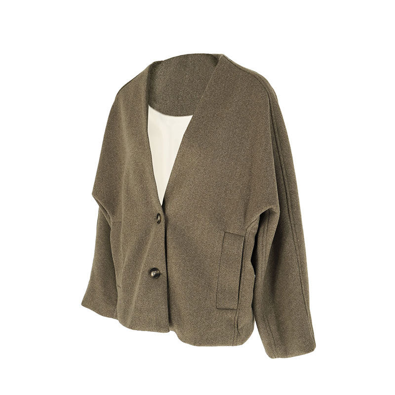 Women's Collar Long Sleeve Button Fashionable Comfortable Sweaters