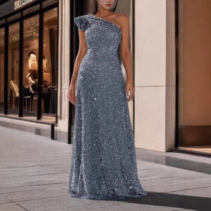 Shoulder Backless Sleeveless Long Prom Sier Large Dresses