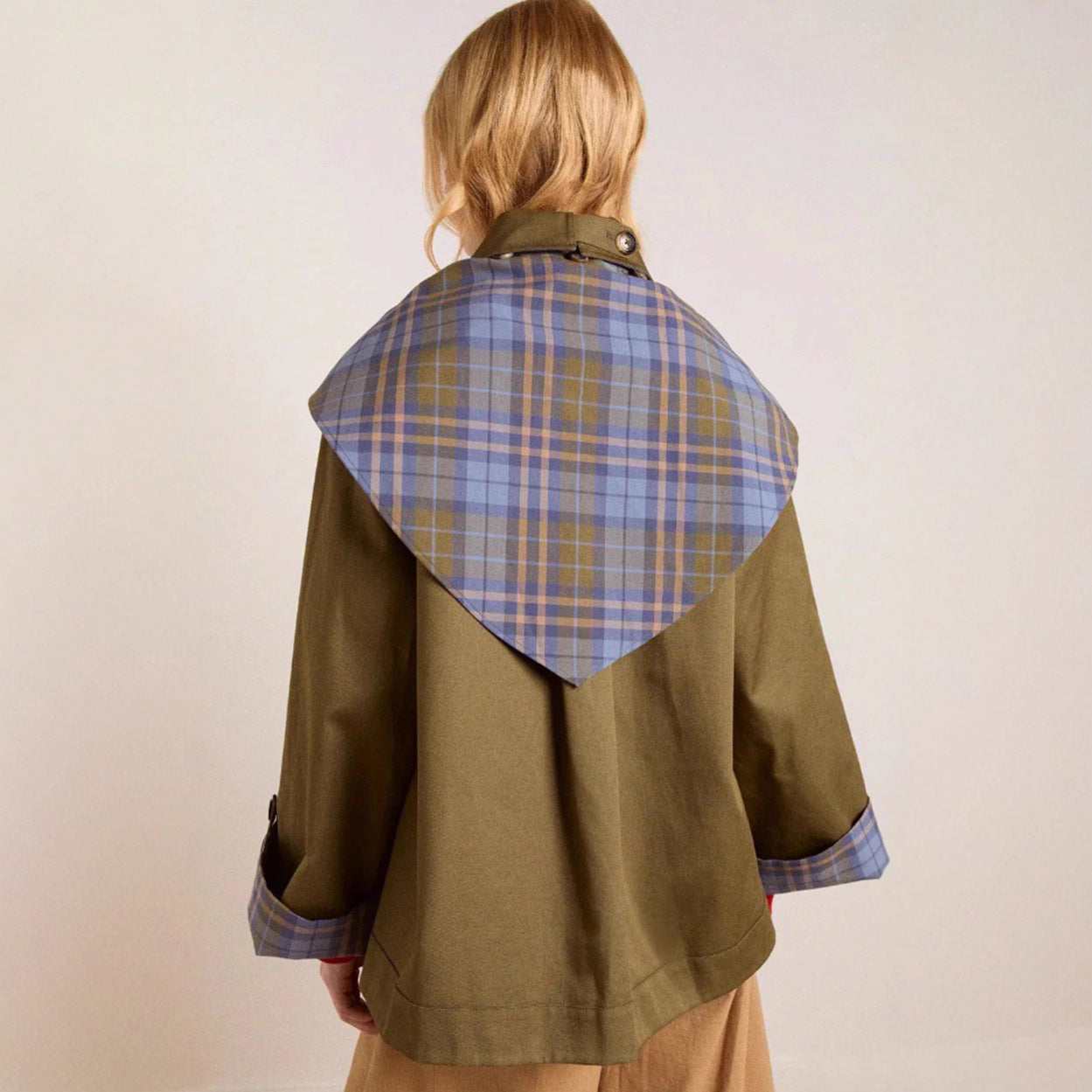 Women's Lapel Long Sleeve Embroidered Pocket Reversible Jackets