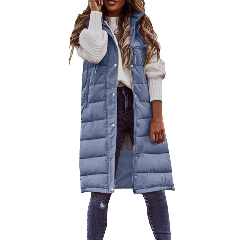 Women's Casual Elegant Light Quilted Cotton Mid-length Coats