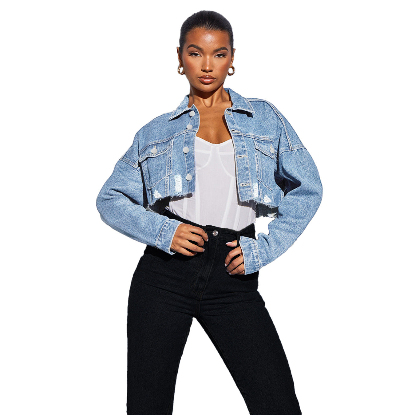 Women's New Traceable Denim Personalized Tide Jackets