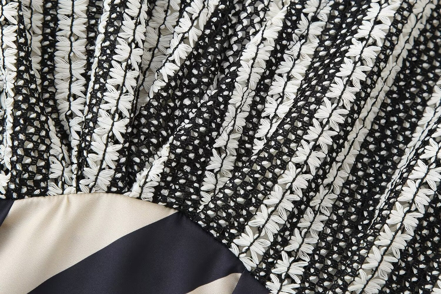 Women's Mid-length Long Sleeve Printed Stitching Dress Dresses