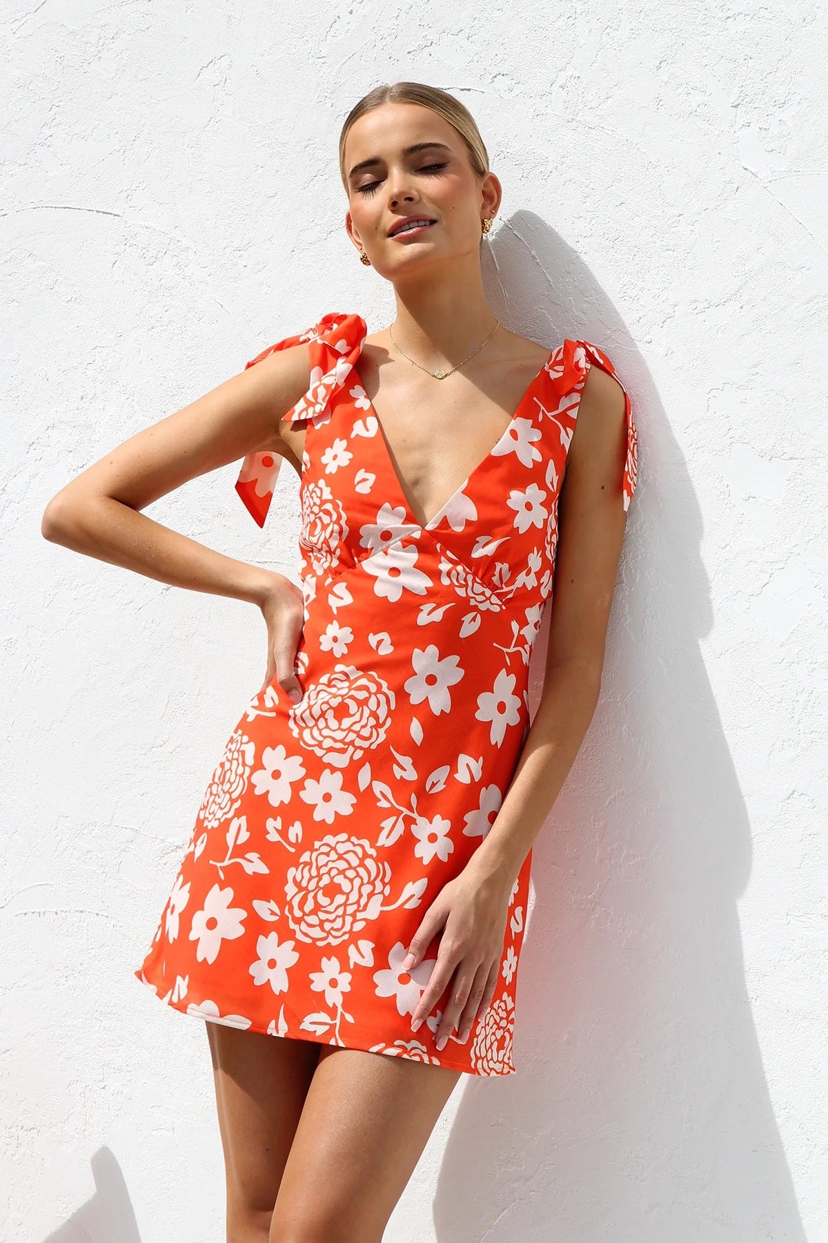 Versatile Summer Dress Printed Mini Sling Dresses