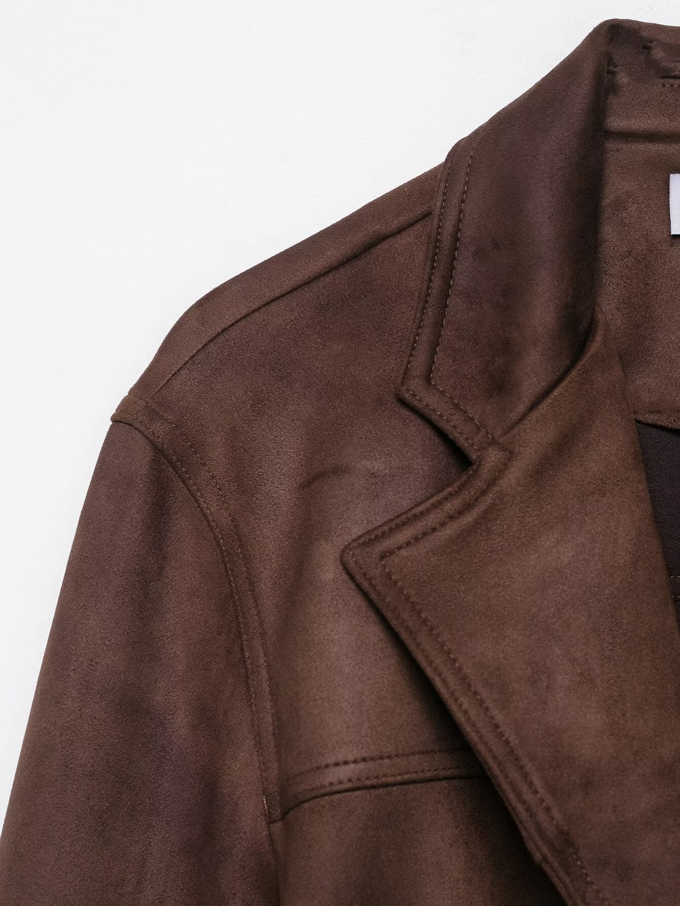 Women's Fashion Casual Polo Collar With Belt Coats