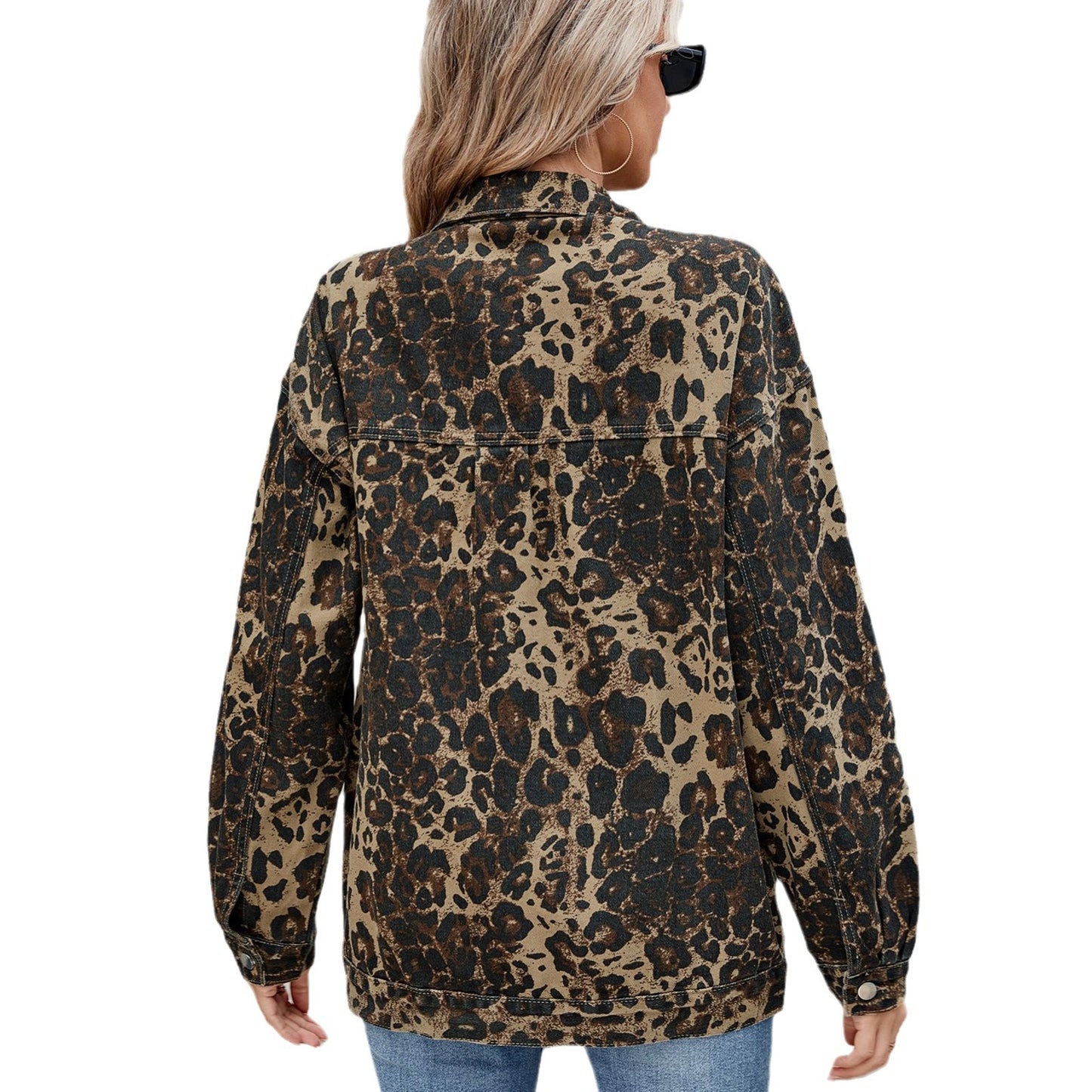 Women's Glamorous Retro Washed Denim Tide Jackets