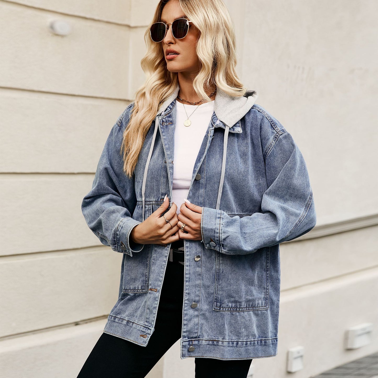Women's Slimming Retro Classic Loose Denim Casual Jackets