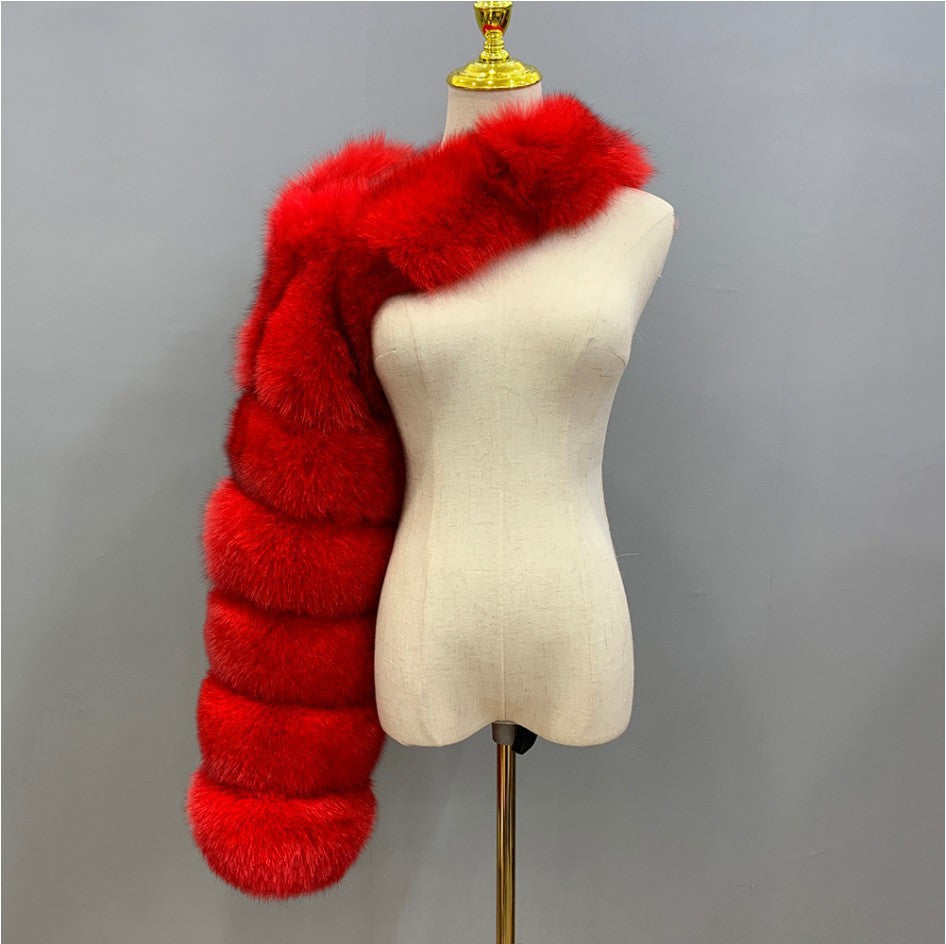Women's Fur For Imitation Long Sleeve Shawl Coats