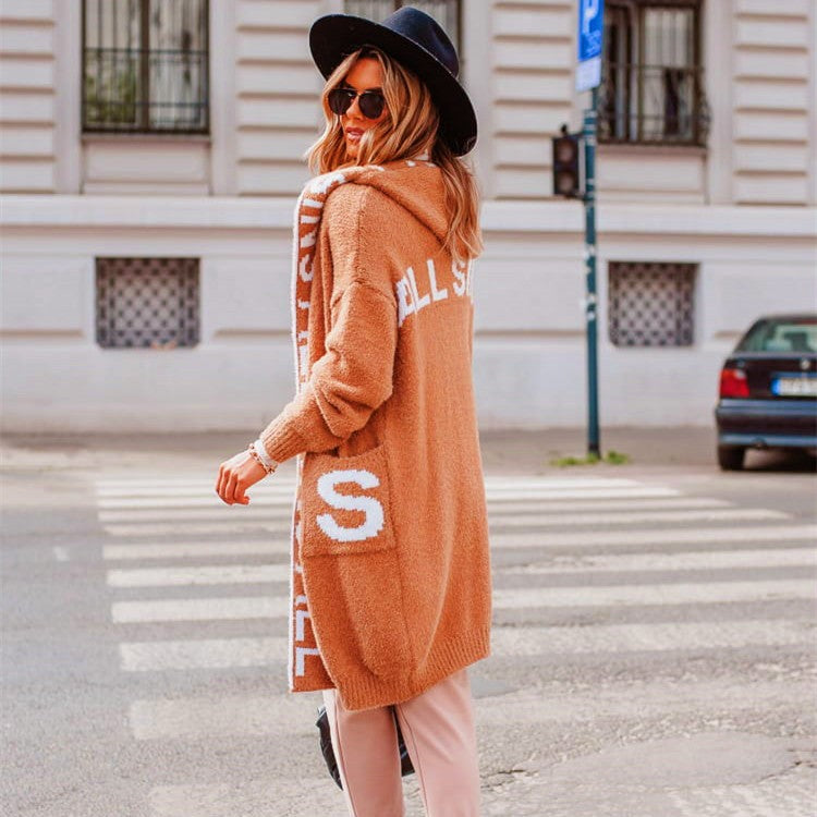 Women's Attractive Pretty Comfortable Hooded Knitted Sweaters