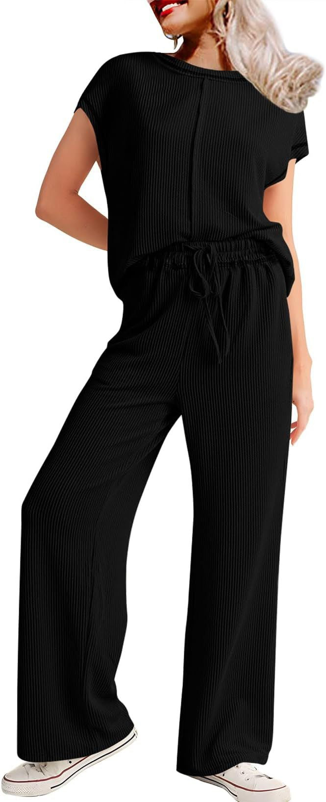 Women's Three-quarter Sleeve Commute Leisure Loose Slimming Pants
