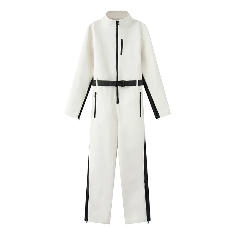 Women's Spring Fashion Skiing One-piece Series Waterproof Jumpsuits