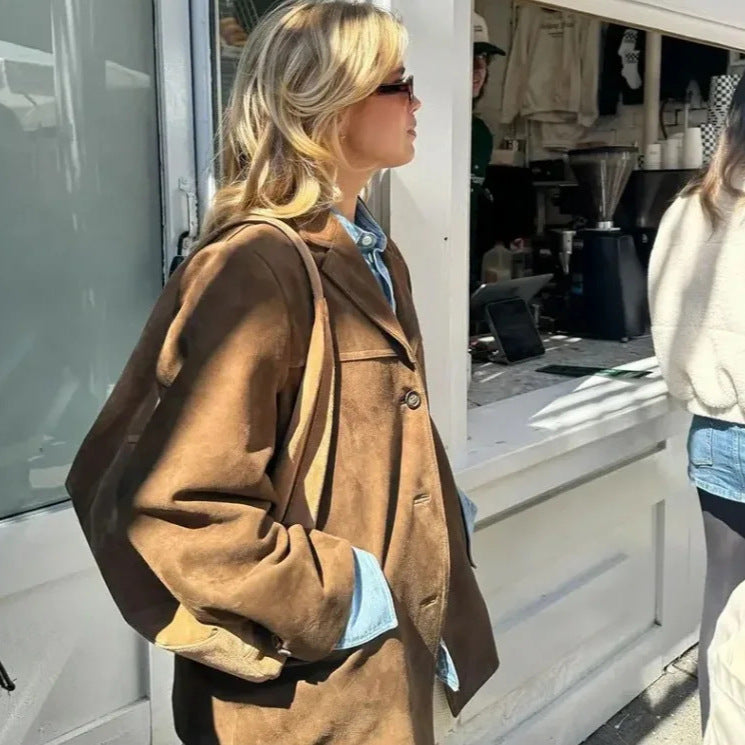 Women's Comfortable Classic Street Fashion Single-breasted Blazers