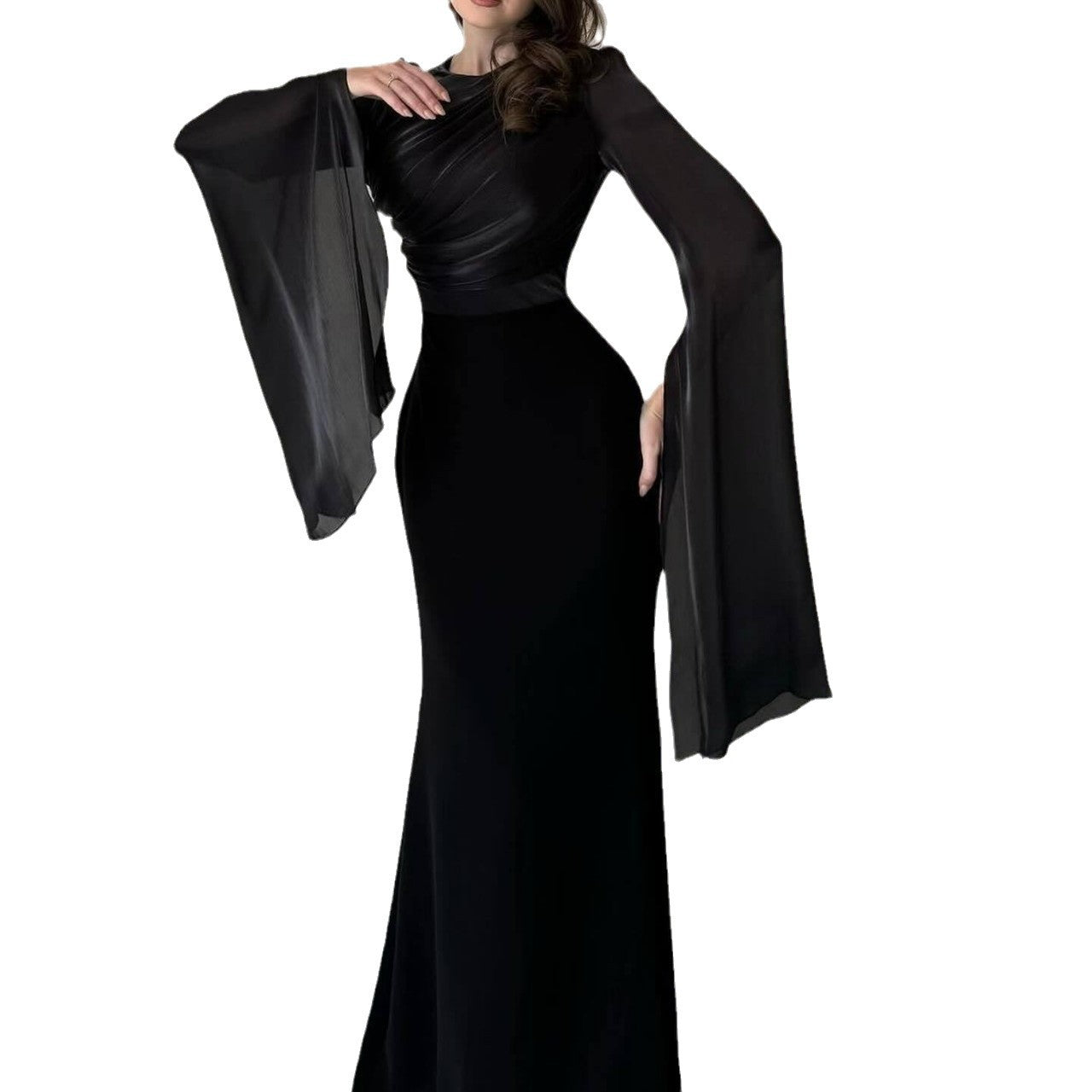 Women's Autumn Batwing Sleeve Dress Slim Fit Dresses