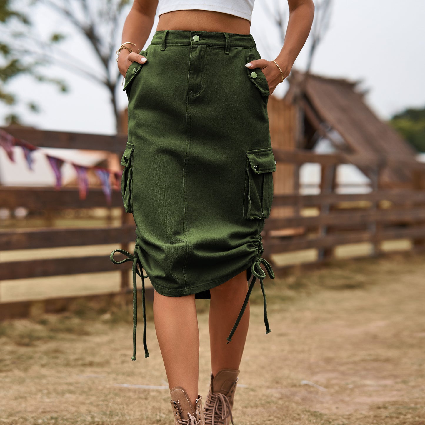 Women's New Denim Casual Mid-length Fashion Skirts