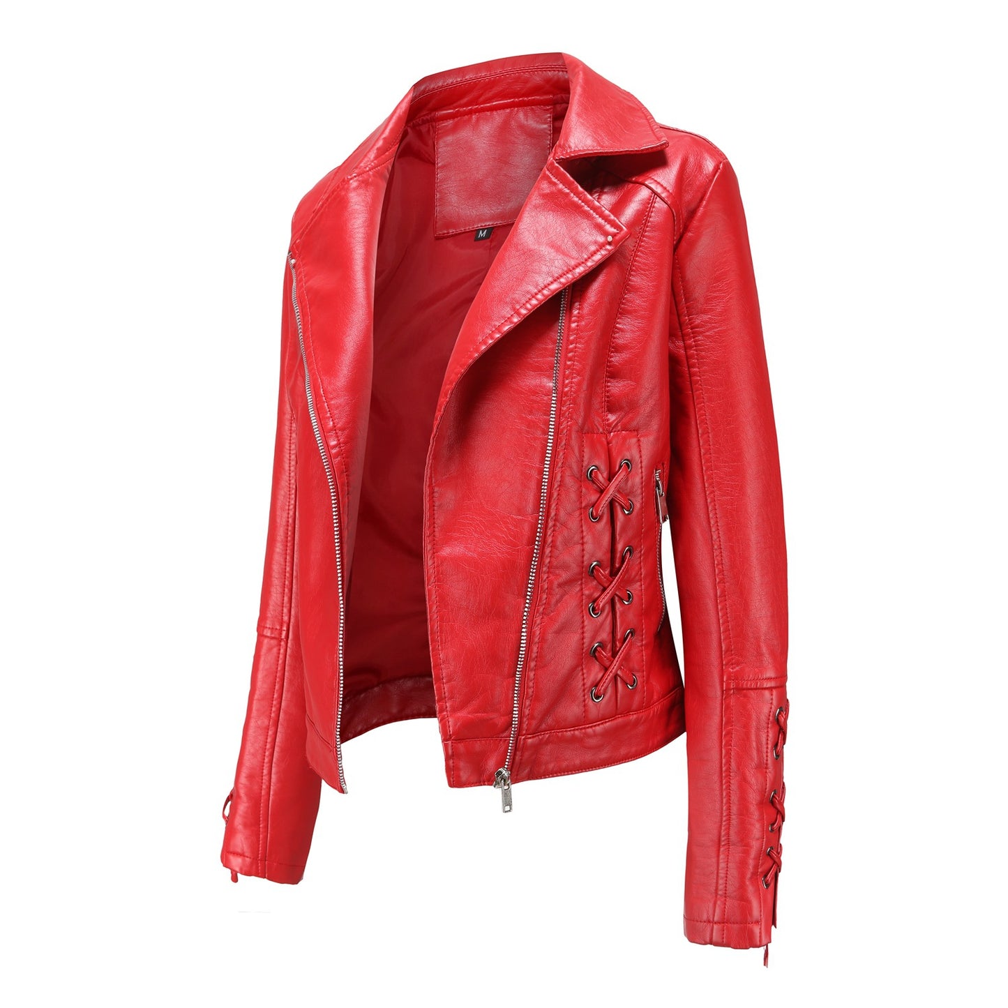 Women's Fashion Woven Leather Popular Casual Jackets