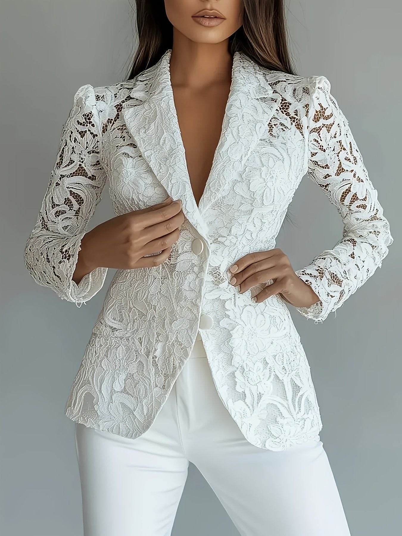 Cool Charming Autumn Long Sleeve Printed Blazers