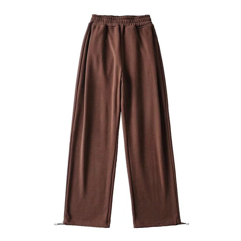 Female Casual Jogger Gray High Waist Pants