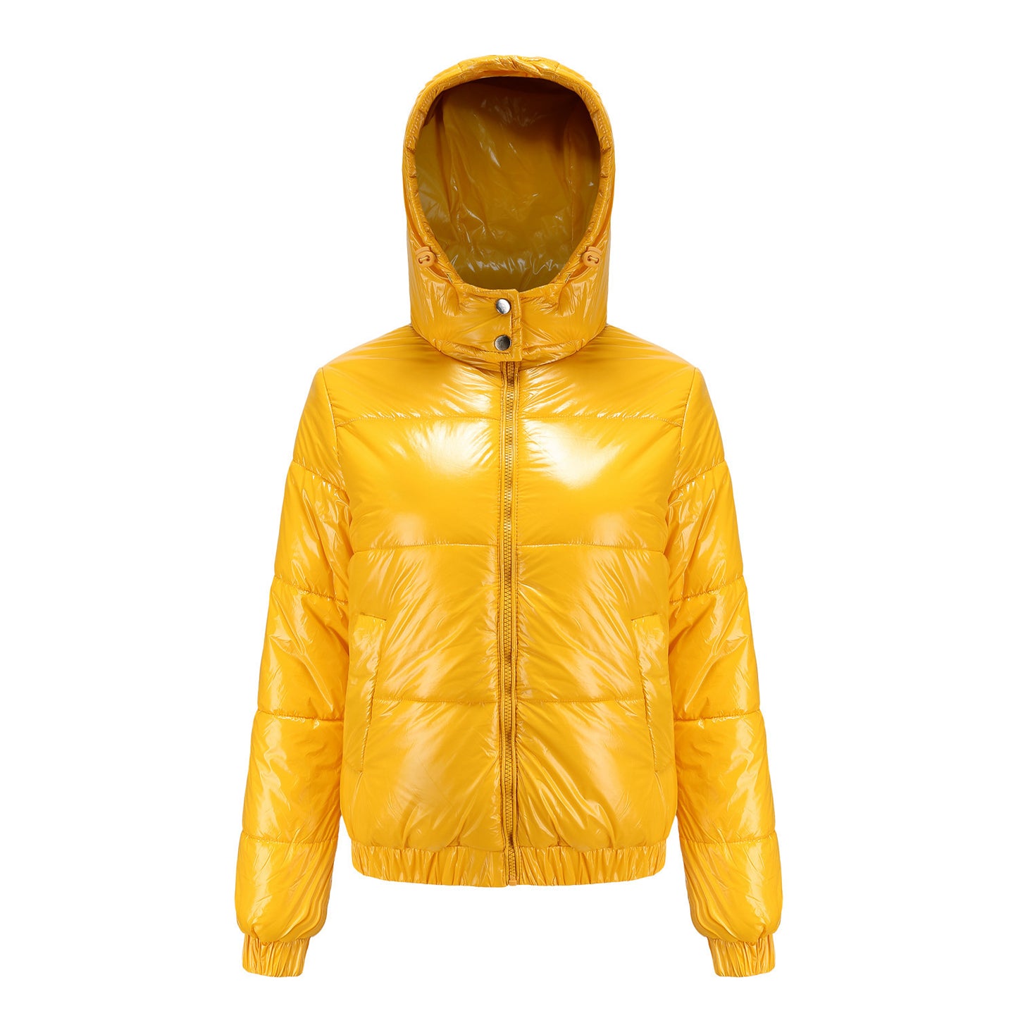 Women's Hooded Coated Splash Proof Fashionable Long Sleeve Coats