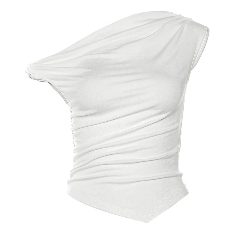 Women's Summer Street Fashion Sexy Navel T-shirt Blouses