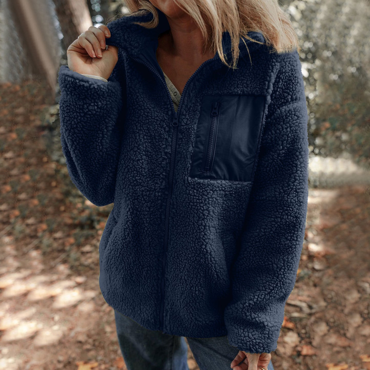 Women's & Men's & Windproof Faux Cashmere Polar Fleece Long Sleeve For Sweaters