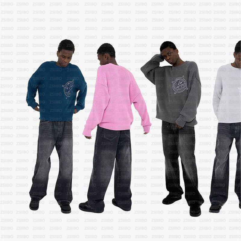 Women's & Men's & Korean Style Loose Simple Leisure Sweaters