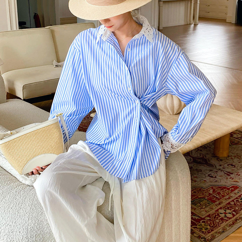 Women's Autumn Shirt Long Sleeve French Style Blouses