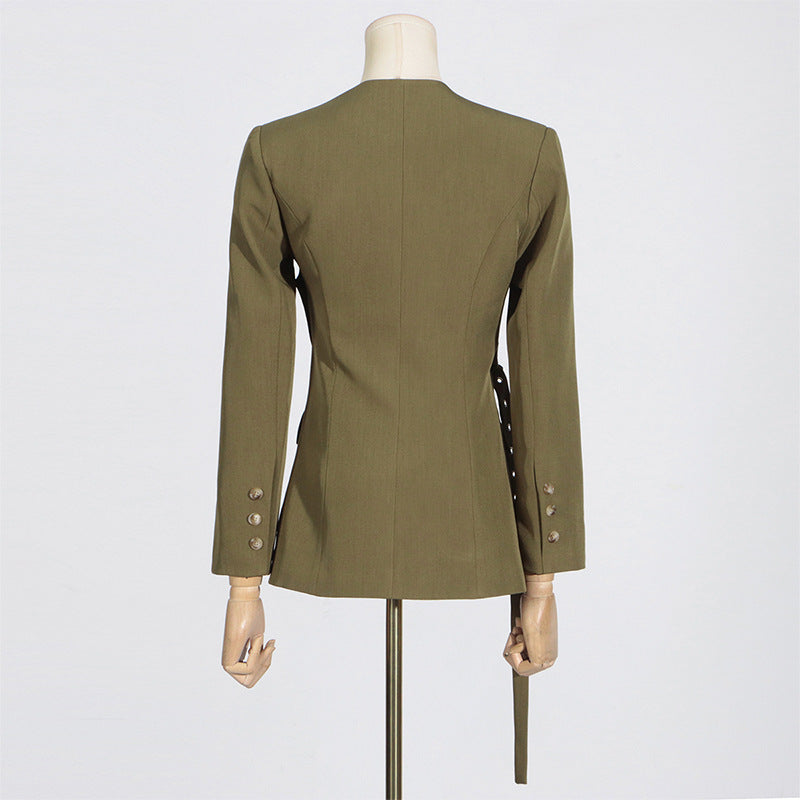 Women's Autumn Comfort Casual Temperament Wild Belt Suits