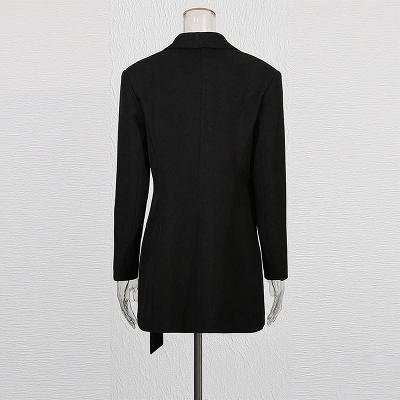 Women's Figure Flattering Fashion Design Metal Button Blazers