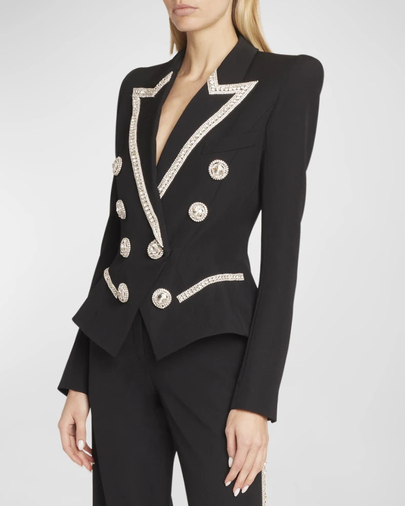 Women's French Style Temperament Patchwork Autumn Fashion Blazers