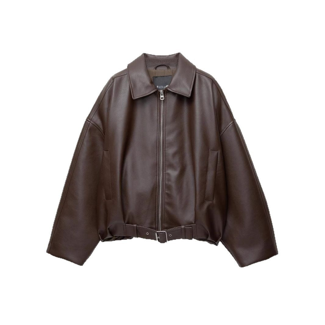 Women's American Retro Spring Bomber Casual Artificial Jackets