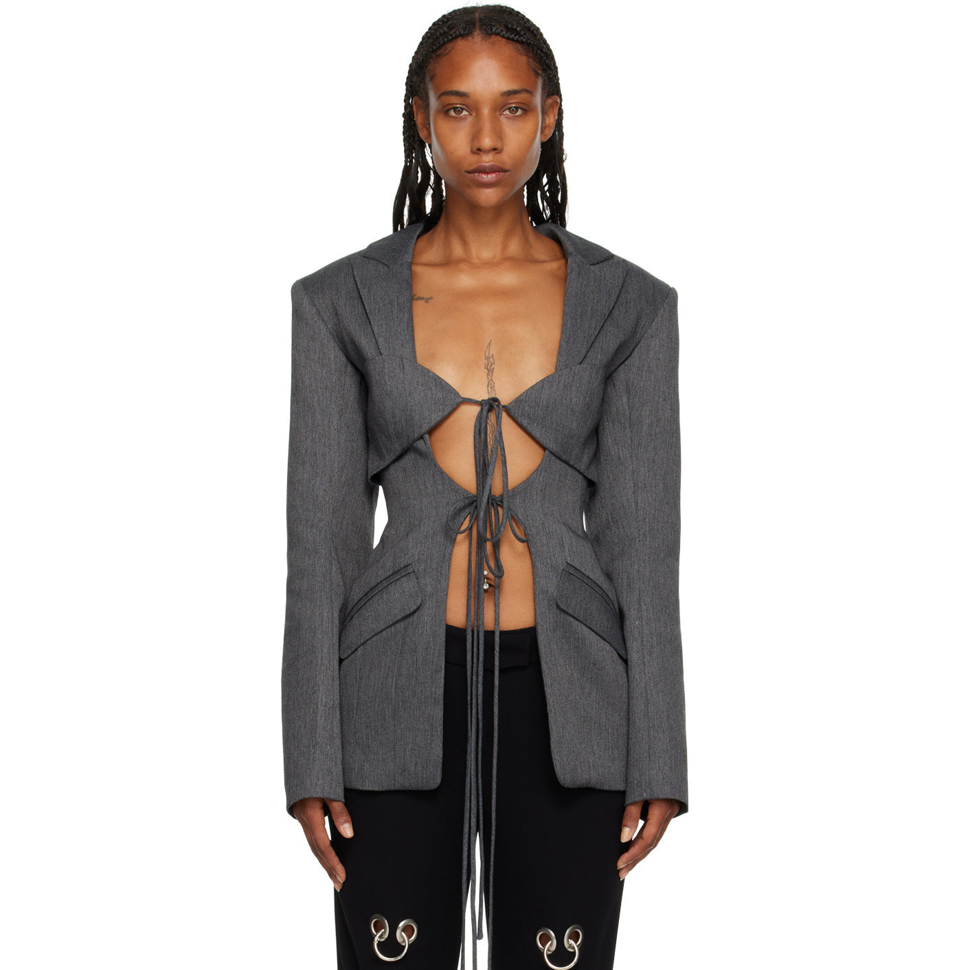 Women's Fashion Sexy Cutout Tight Waist Irregular Suits