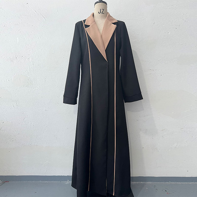 High-grade Fashion Long Robe Trench Outer Coats