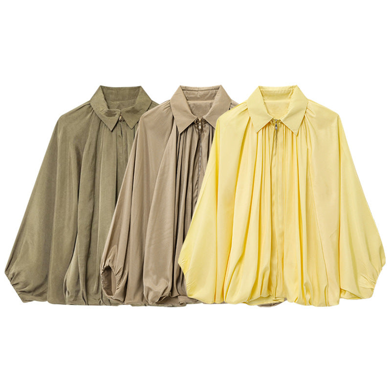 Women's Leisure Lapel Puffy Pilot Female Jackets